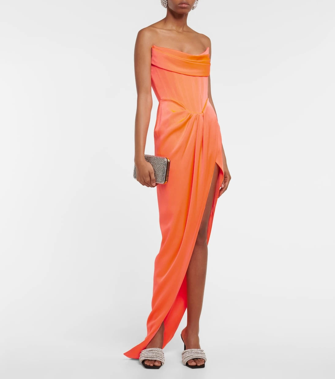 Alex Perry - Harland satin crêpe gown