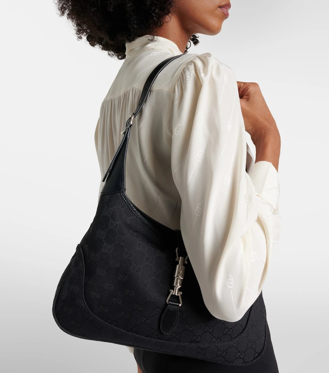 Gucci - Gucci Jackie 1961 Small canvas shoulder bag
