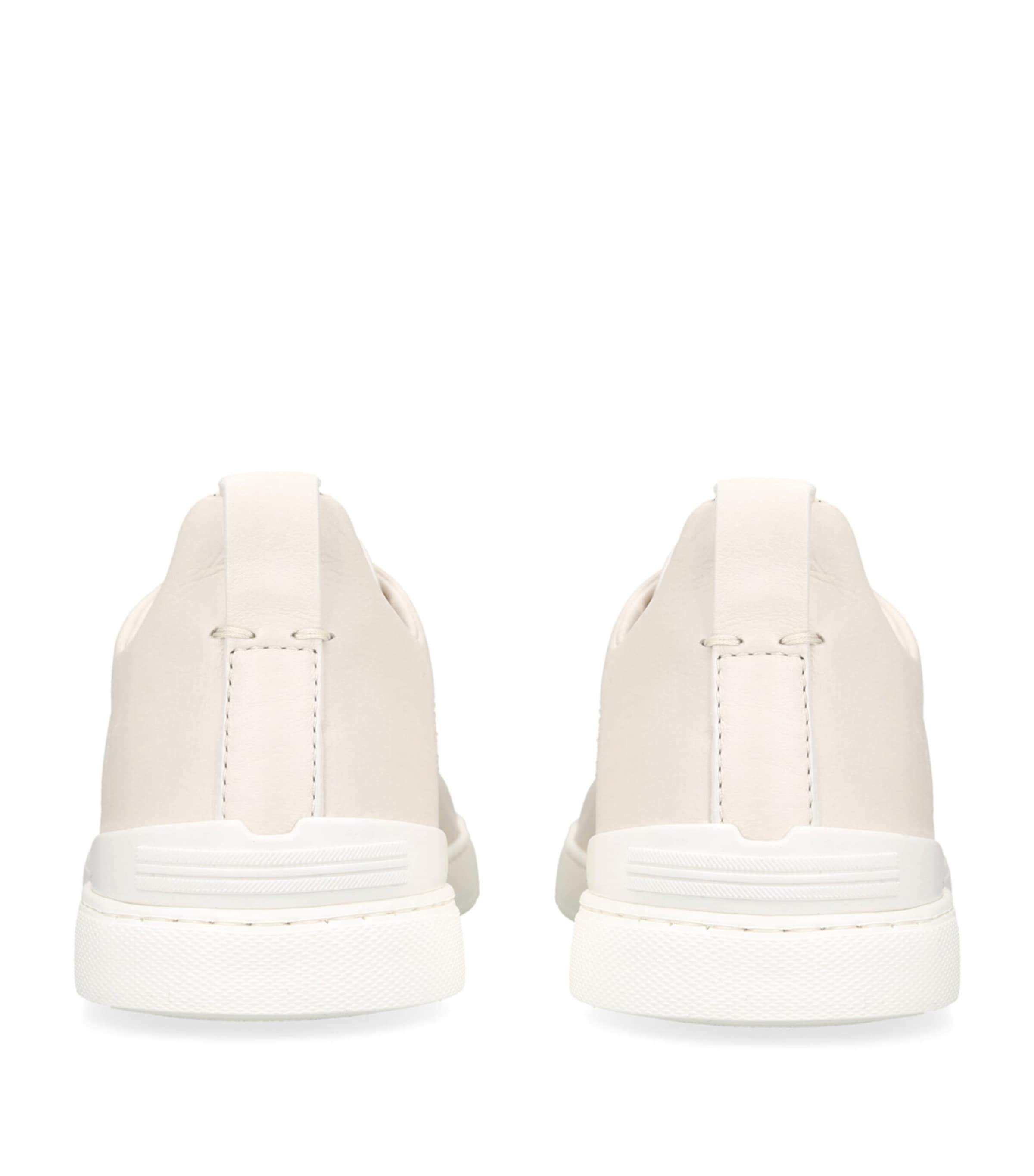 Zegna Leather Triple Stitch SECONDSKIN Sneakers