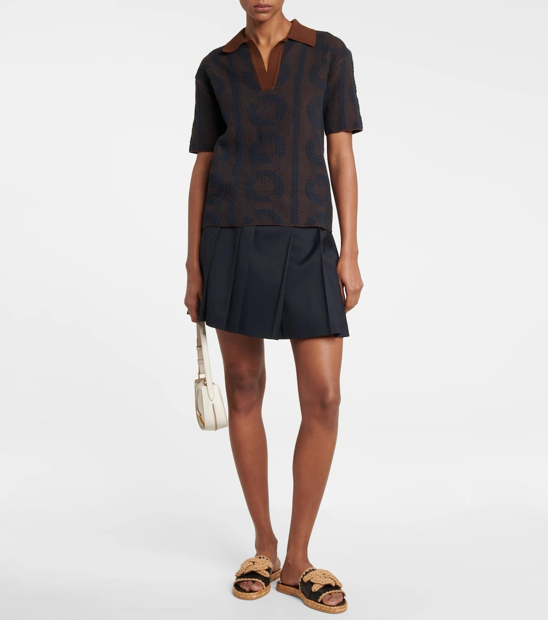 Tod's - Kate leather and jute slides