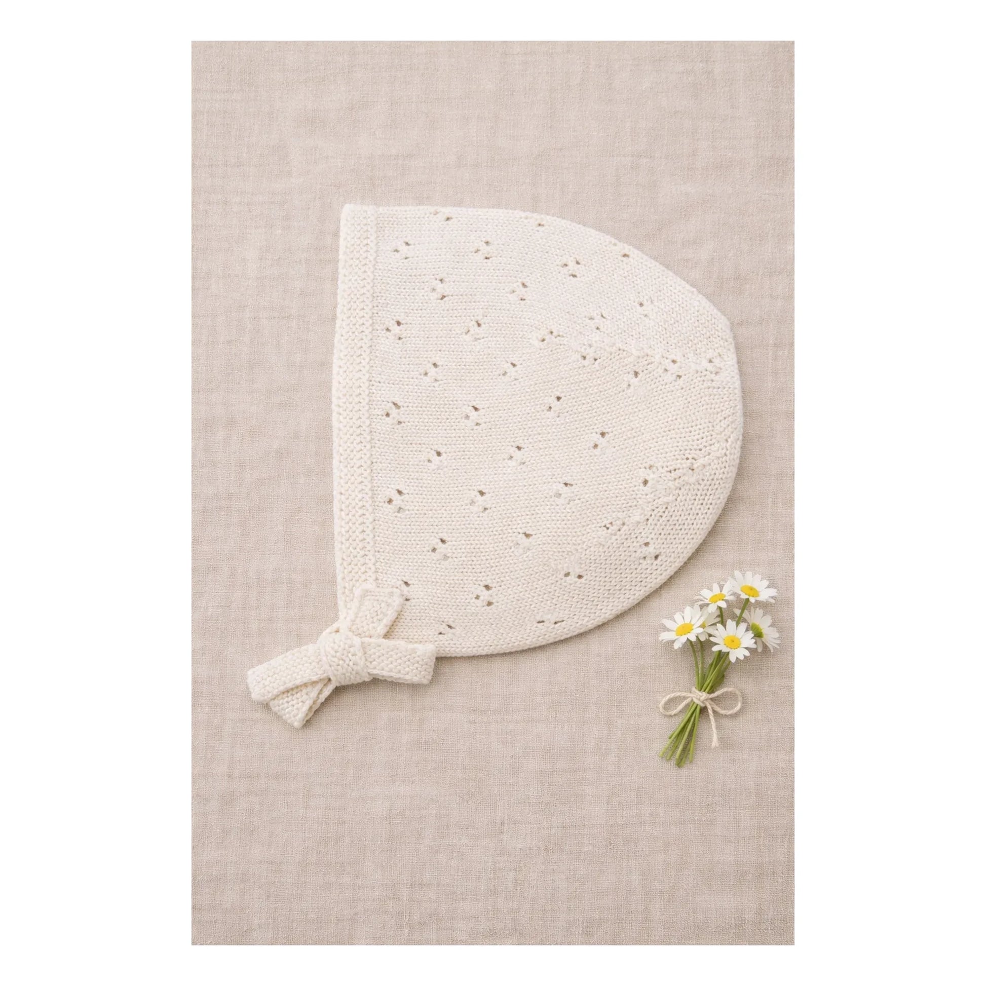 Lililotte - Béguin Pointelle Clovis Organic Cotton | Ecru