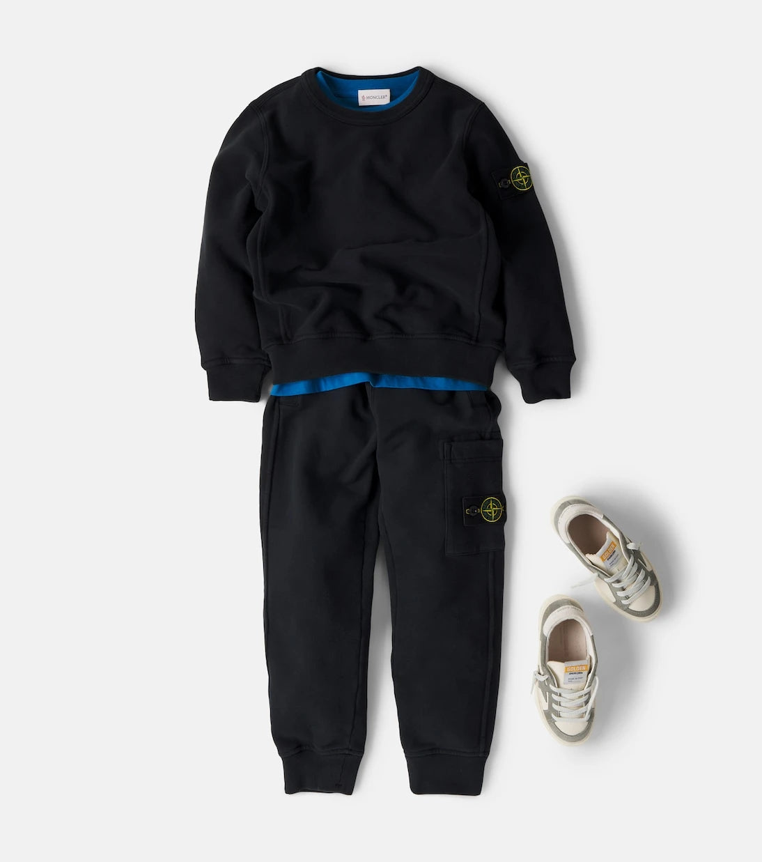 Stone Island Junior - Compass cotton jersey sweatshirt