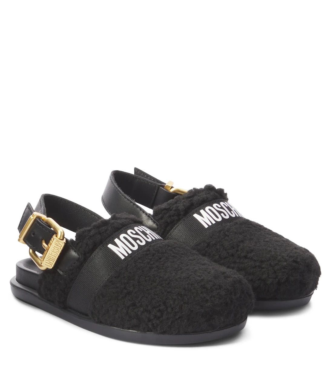 Moschino Kids - Logo slingback clogs