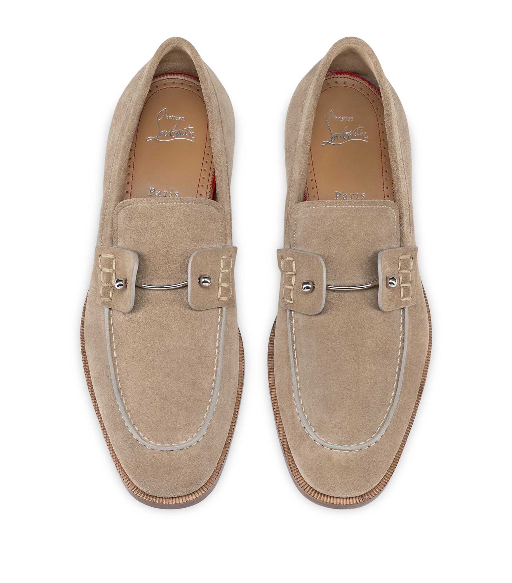 Christian Louboutin Chambelimoc Suede Loafers
