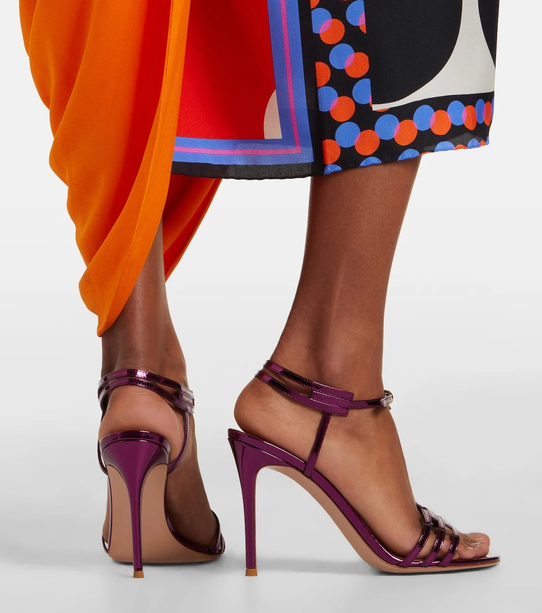 Gianvito Rossi - Metallic leather sandals