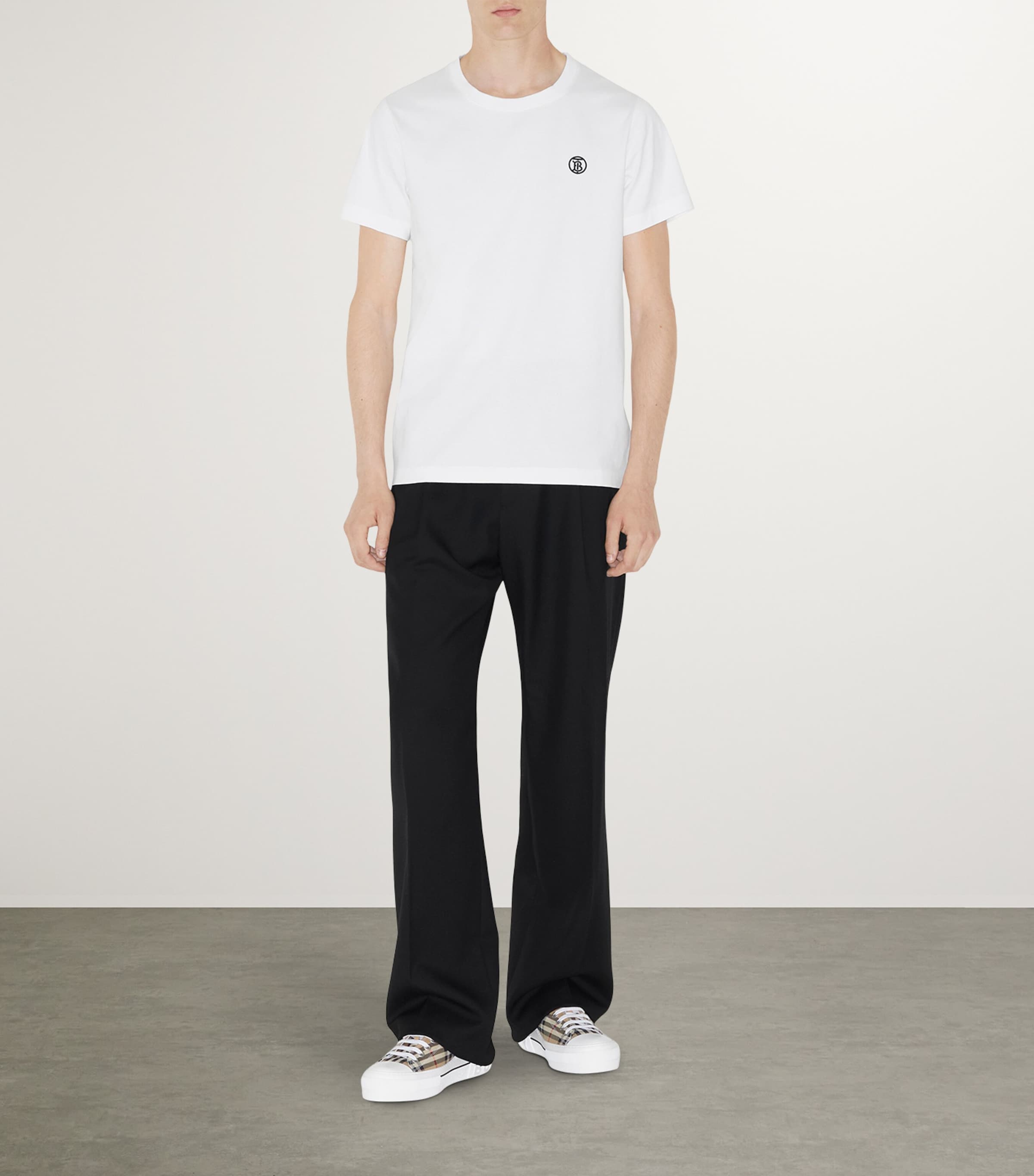 Cotton Check Sneakers