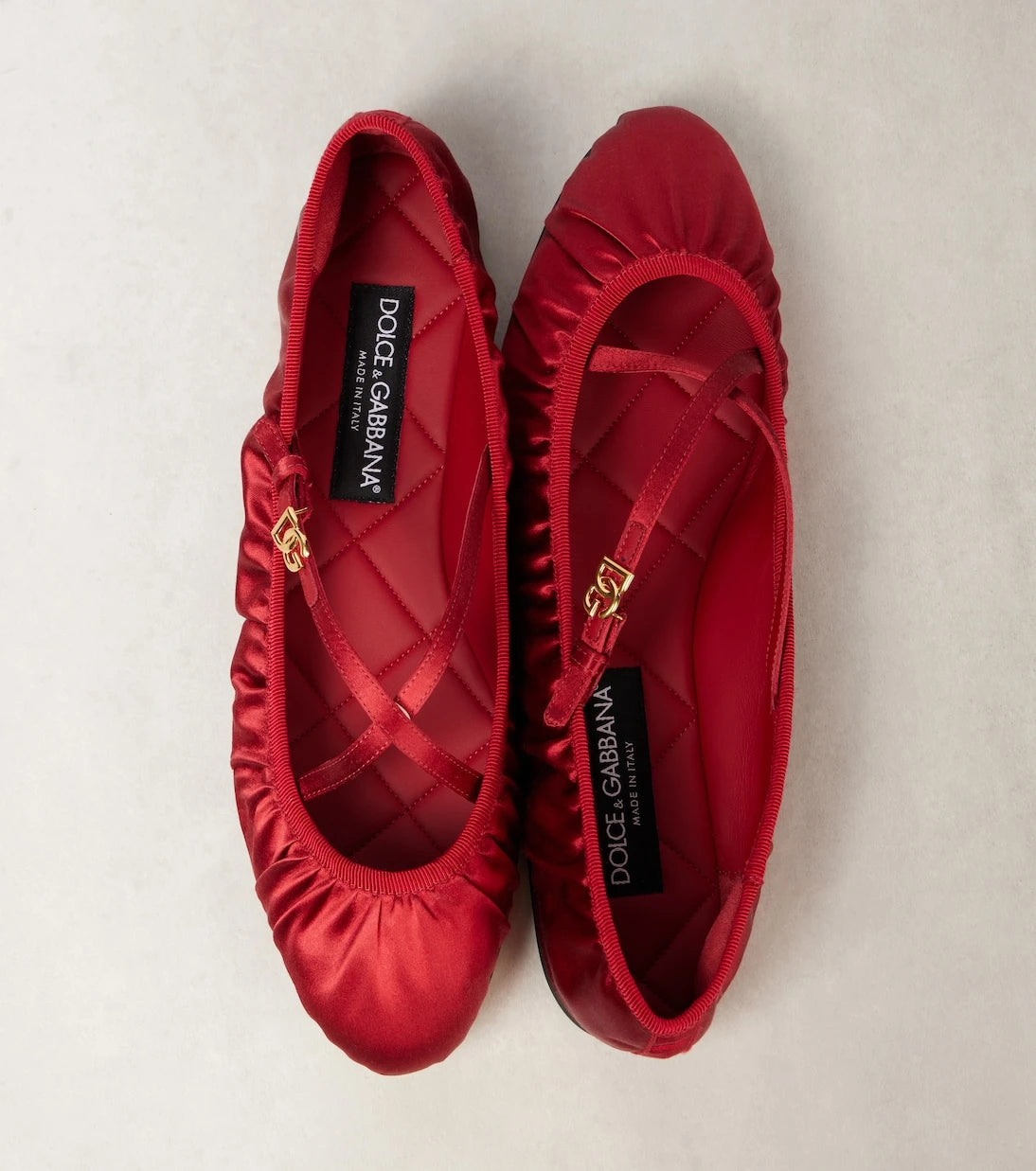 Dolce&Gabbana - DG satin ballet flats