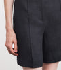 Eleventy Black x Harrods Linen Bermuda Shorts