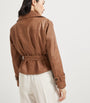 Brunello Cucinelli Brown Vintage Nappa Leather Cropped Trench Coat