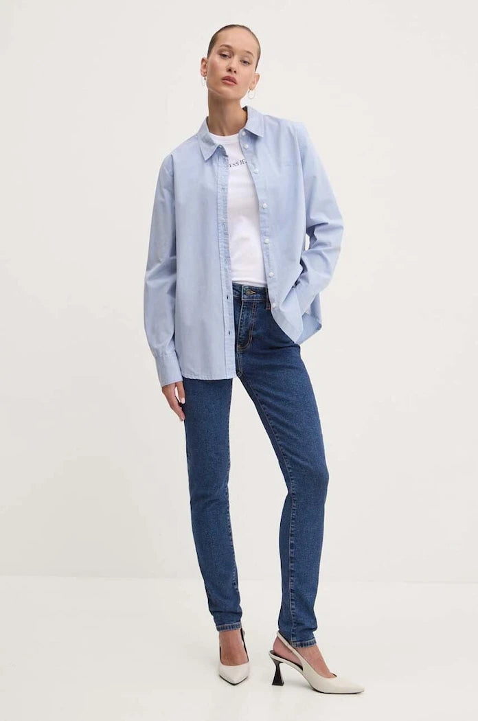 Памучна риза Guess Jeans