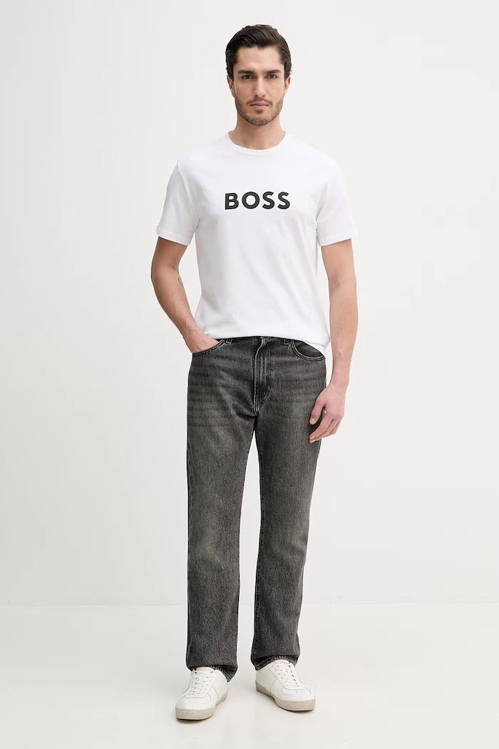 BOSS erkek pamuklu T-Shirt RN