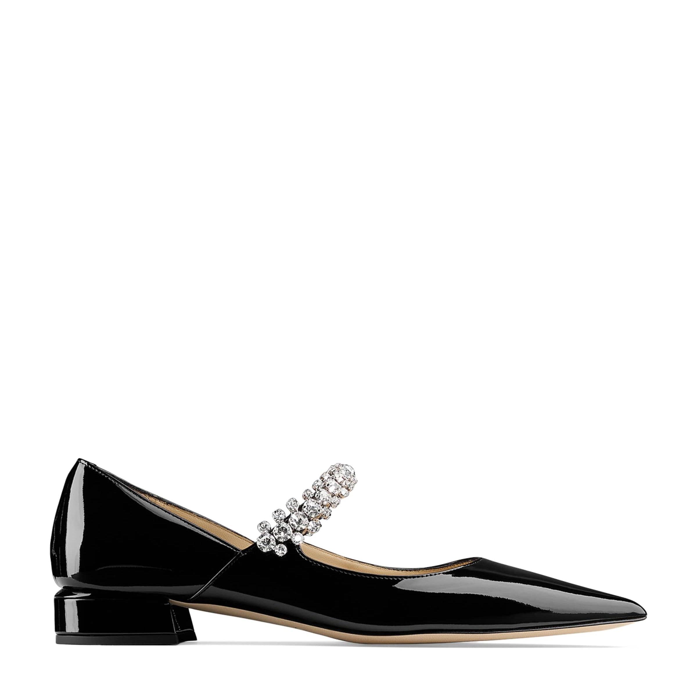 Jimmy Choo Black Bing 25 Patent Leather Ballet Flats