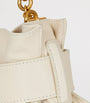 Balmain White Mini Leather Anthem Shoulder Bag