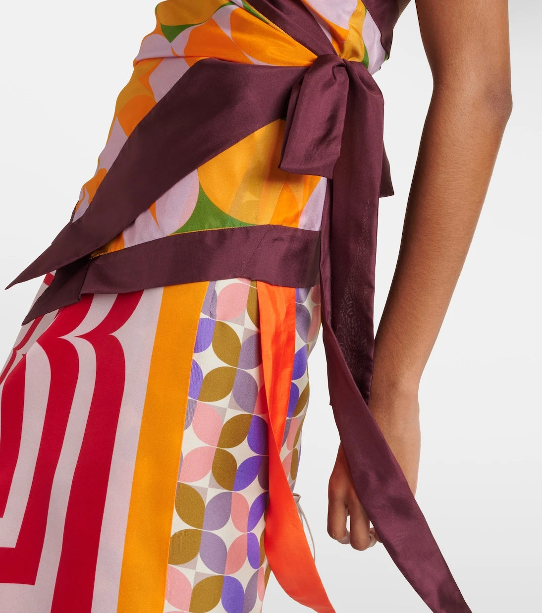 Dries Van Noten - Printed halterneck silk pongee top