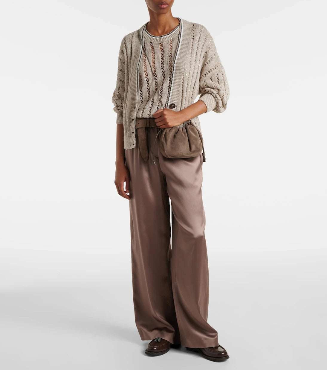 Brunello Cucinelli - Softy Small suede crossbody bag