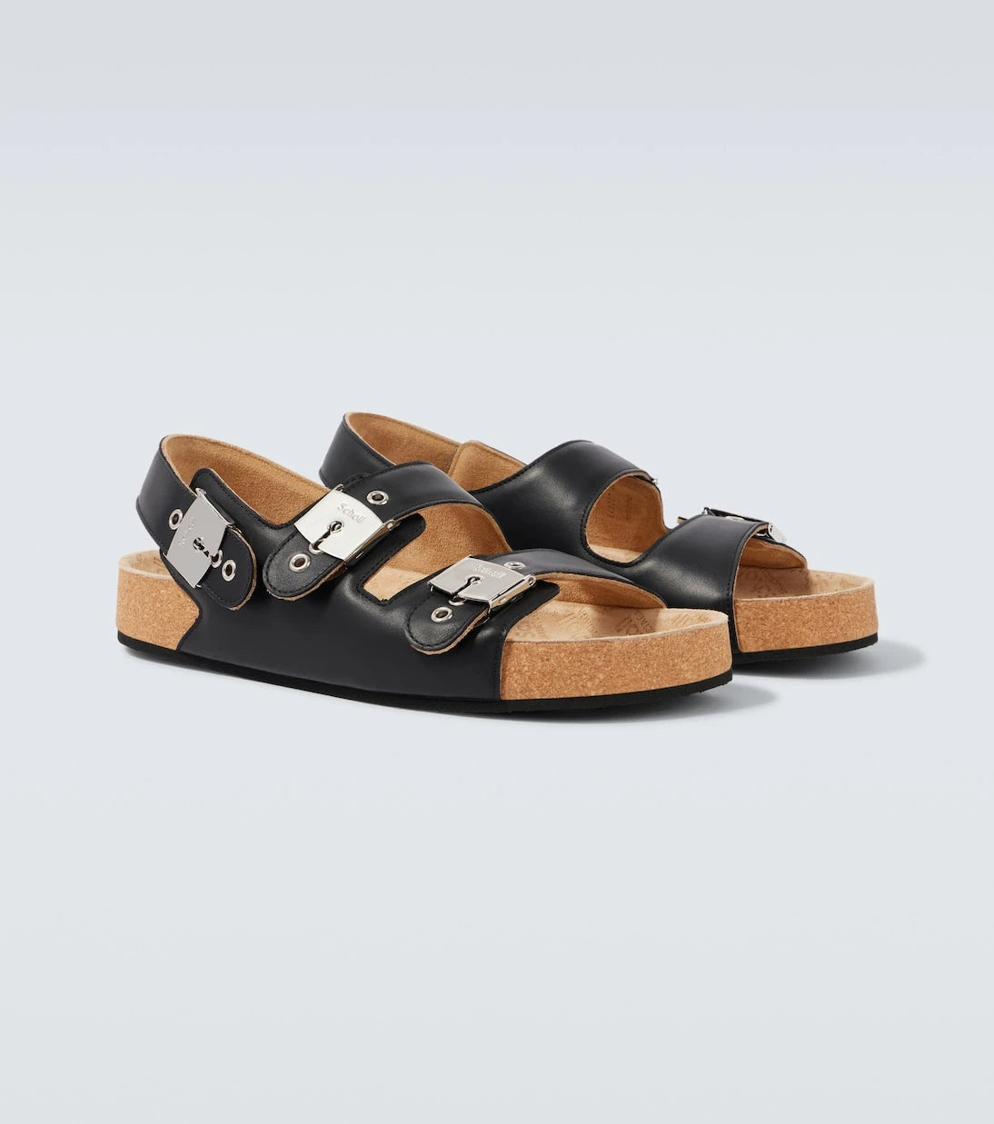 Balenciaga - x Scholl leather sandals