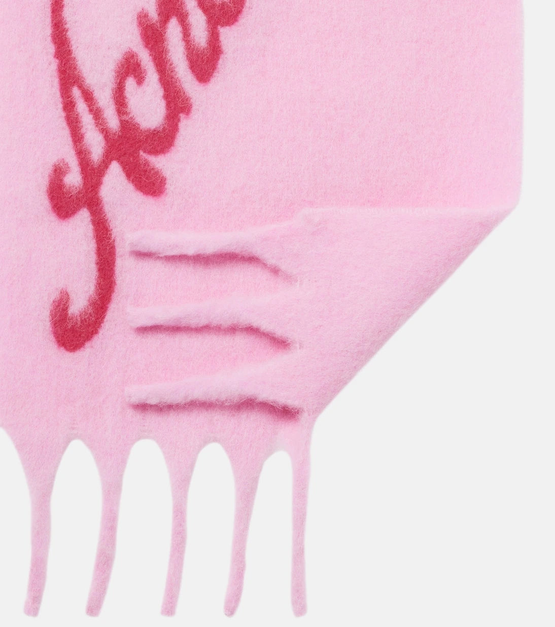 Acne Studios - Logo alpaca-blend fil coupé scarf