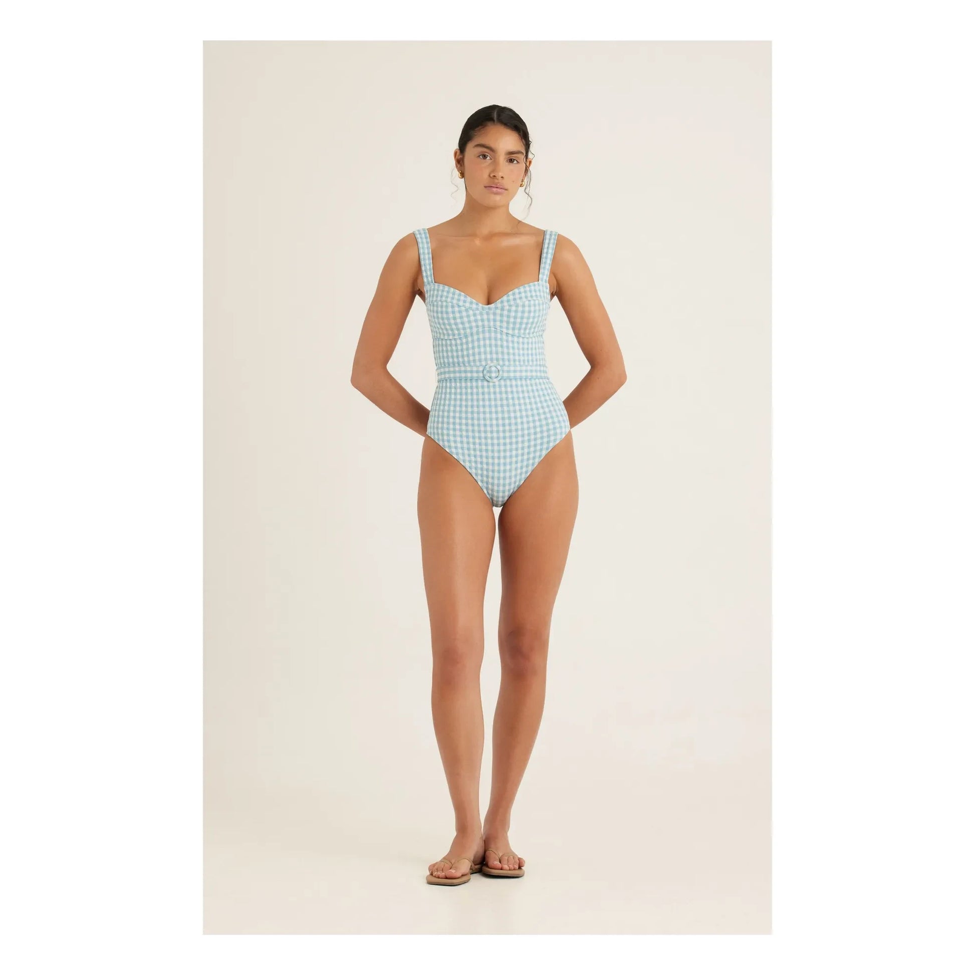 Peony - Vichy Forever One-Piece Swimsuit | Blue