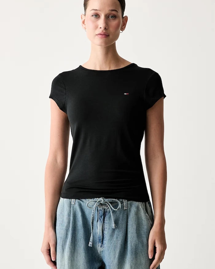 Tommy Jeans kadın viskoz tişört