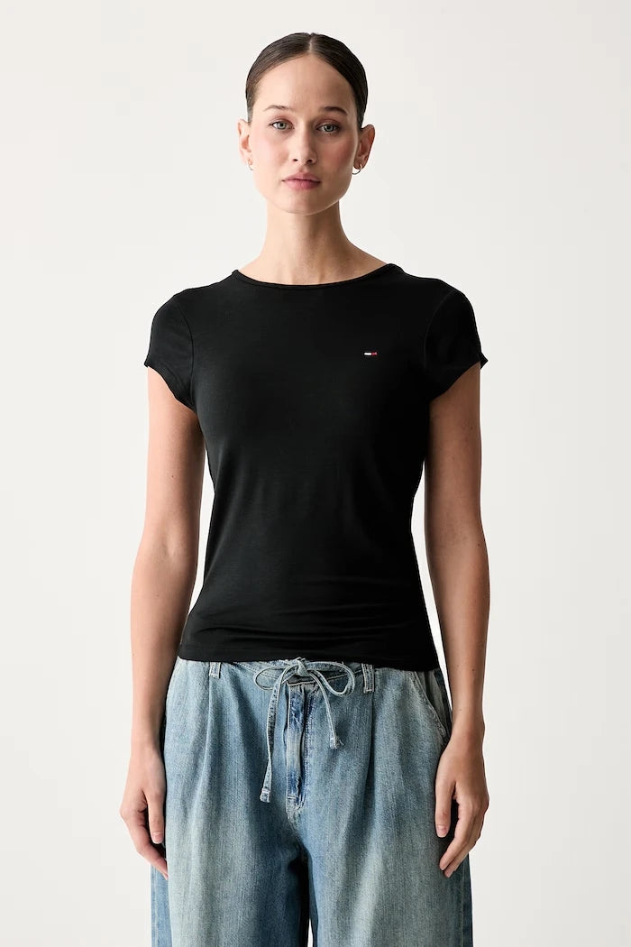 Tommy Jeans kadın viskoz tişört