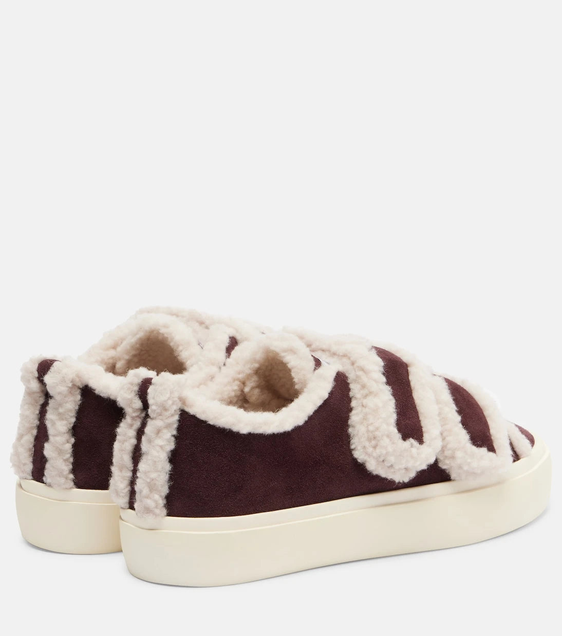 Inuikii - Shearling-trimmed suede sneakers