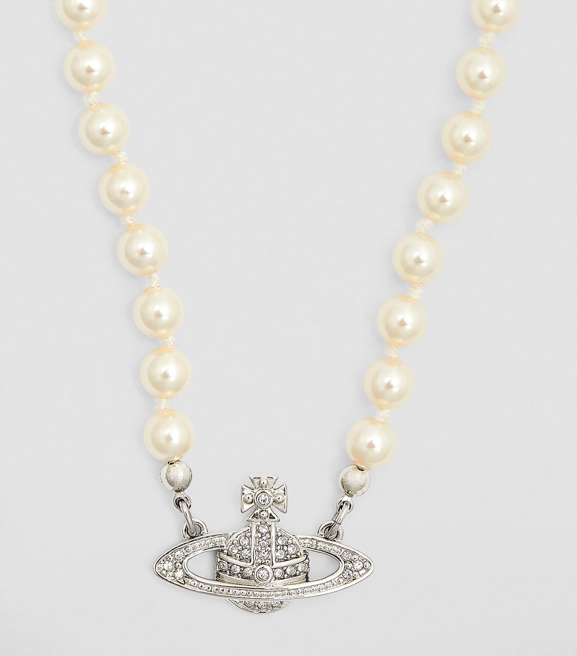 Vivienne Westwood Pearl Mini Bas Relief Necklace