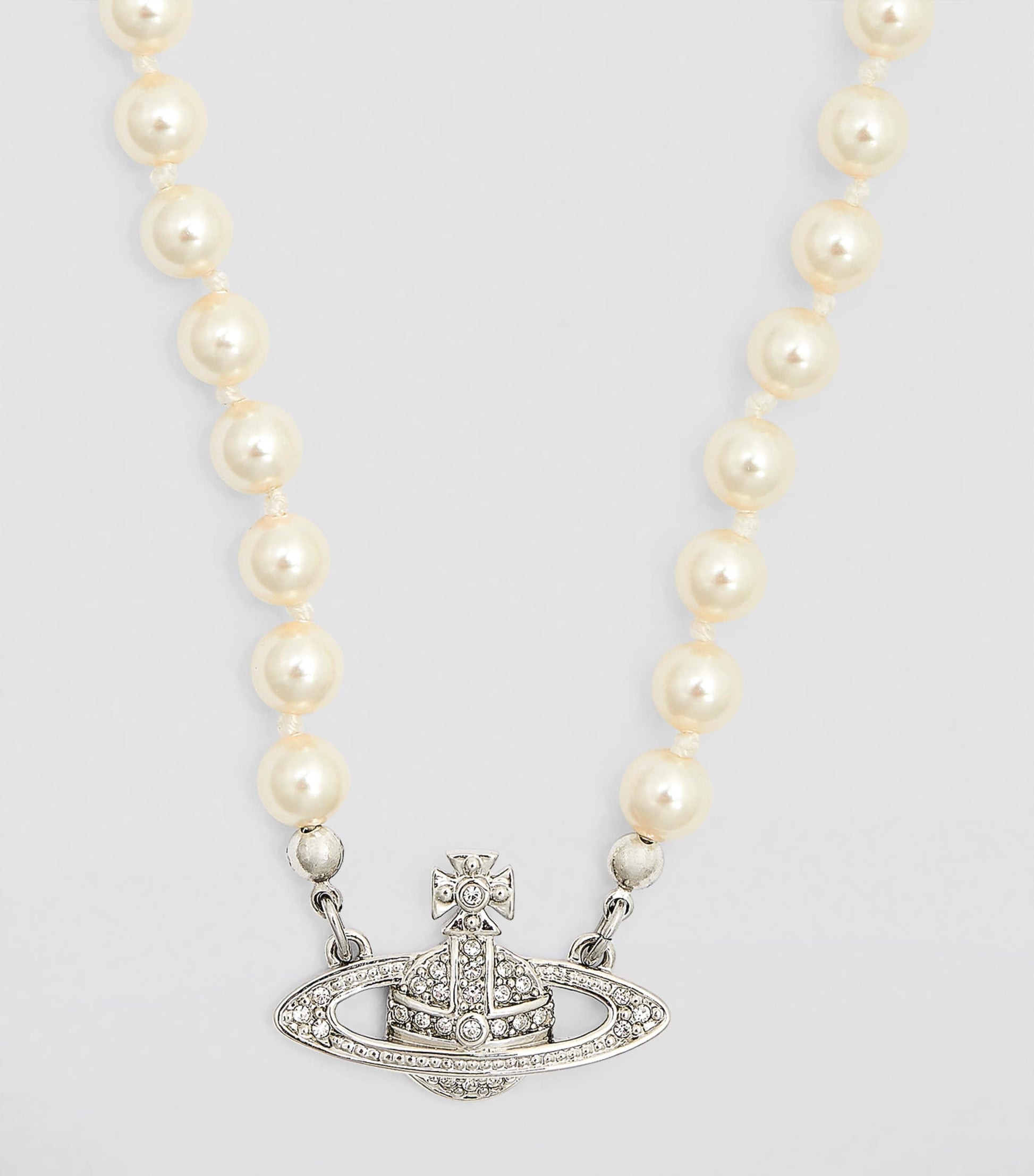 Vivienne Westwood Pearl Mini Bas Relief Necklace