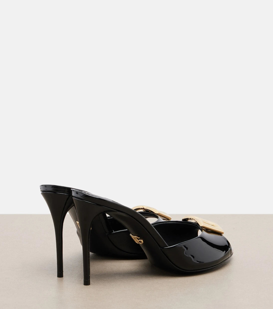 Dolce&Gabbana - DG patent leather mules