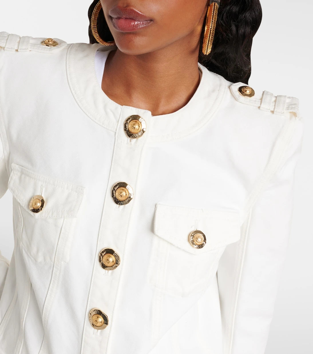 Balmain - Cotton canvas jacket