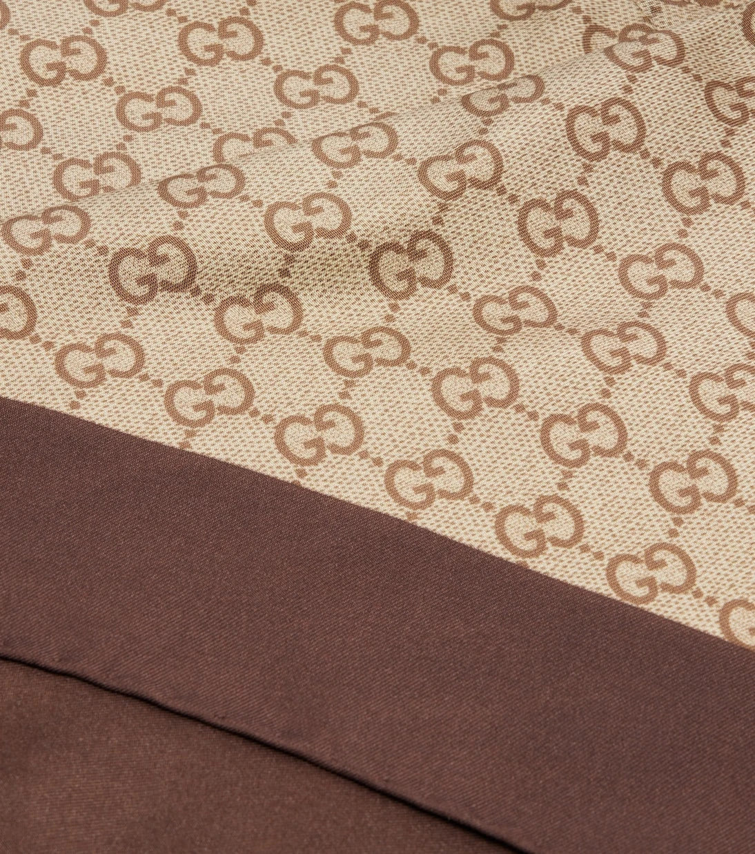 Gucci - GG baskılı ipek fular