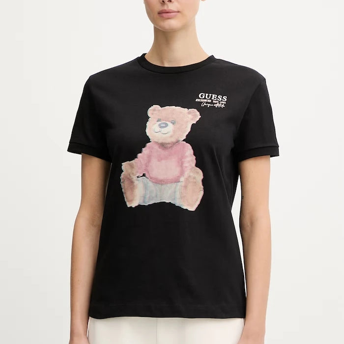 Памучна тениска Guess CARLA