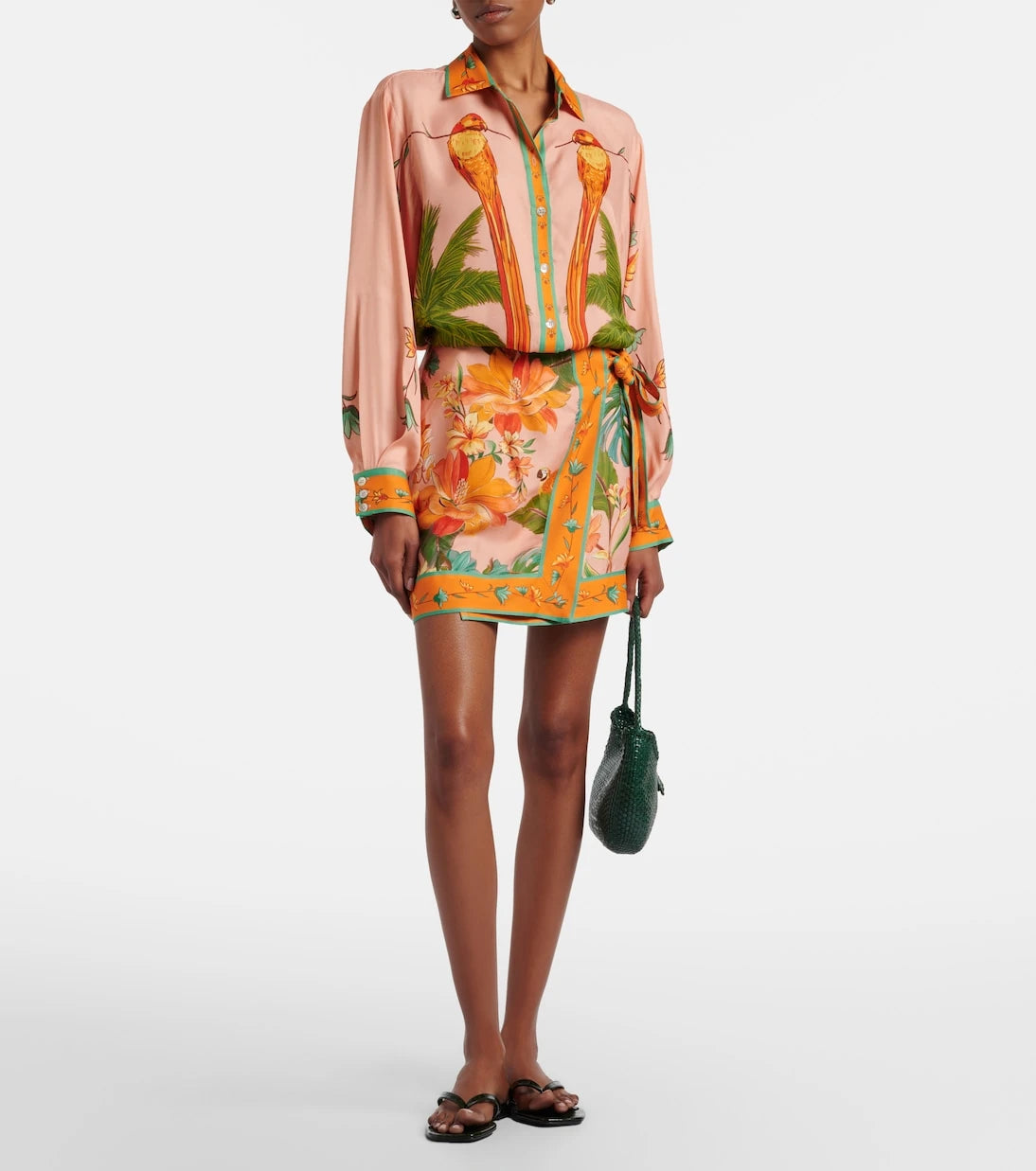 Farm Rio - Birds wrap skirt