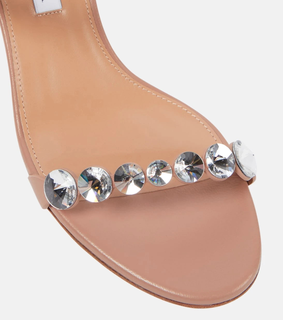 Aquazzura - Tequila embellished leather sandals