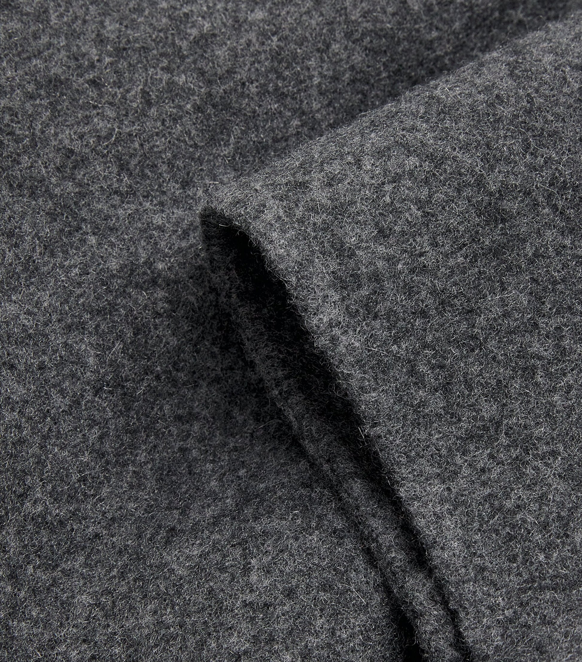 Max Mara Grey Virgin Wool-Cashmere Hooded Coat