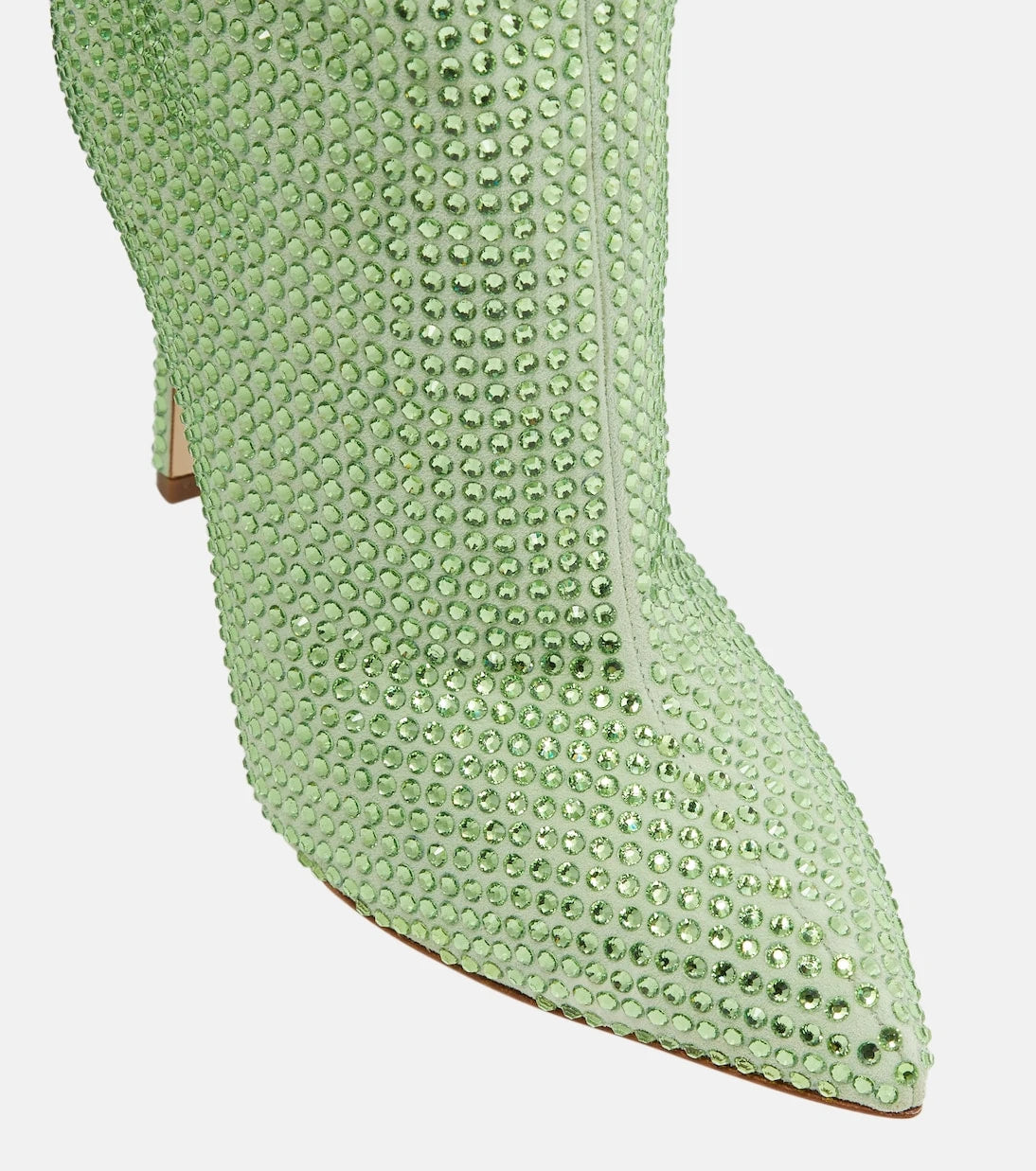 Paris Texas - Holly embellished leather knee-high boots