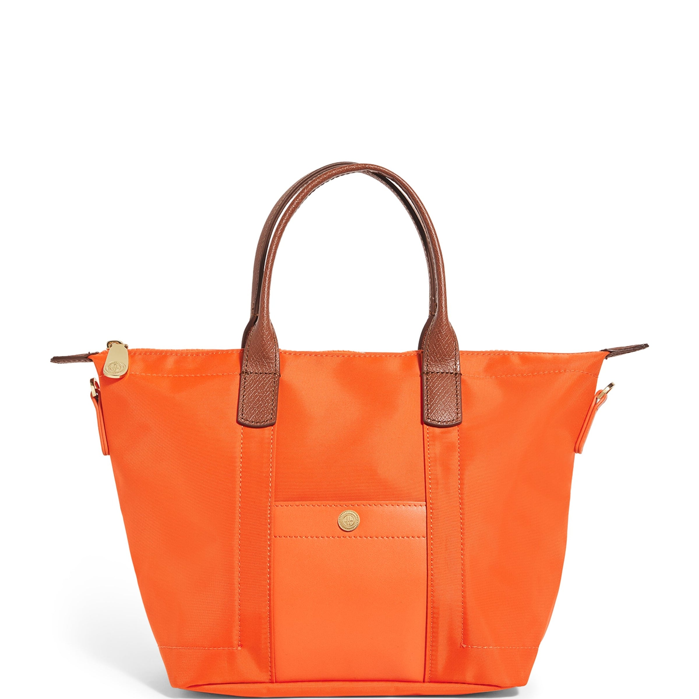 Orange Grab Nylon Tote Bag