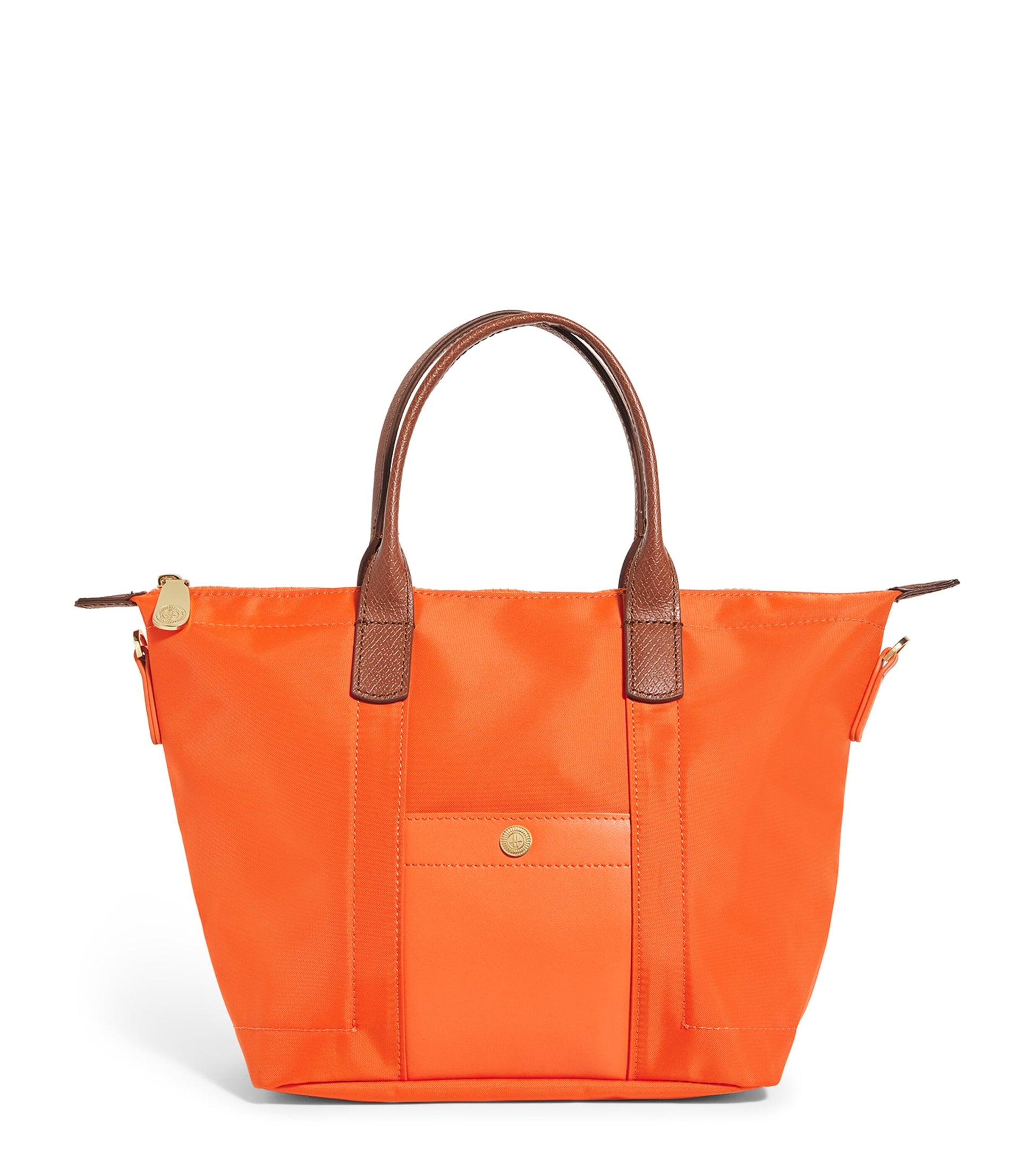Orange Grab Nylon Tote Bag