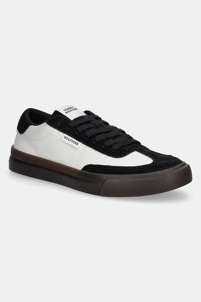 Кожени маратонки Tommy Hilfiger TH CUPSET SUMMER LTH