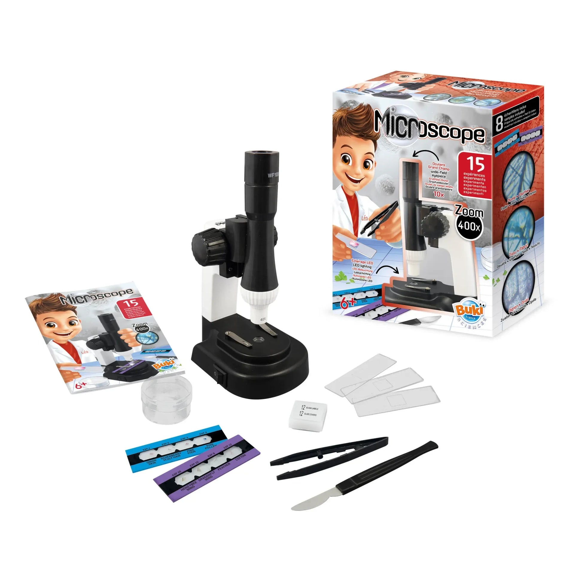 Buki - 15-experiment Microscope
