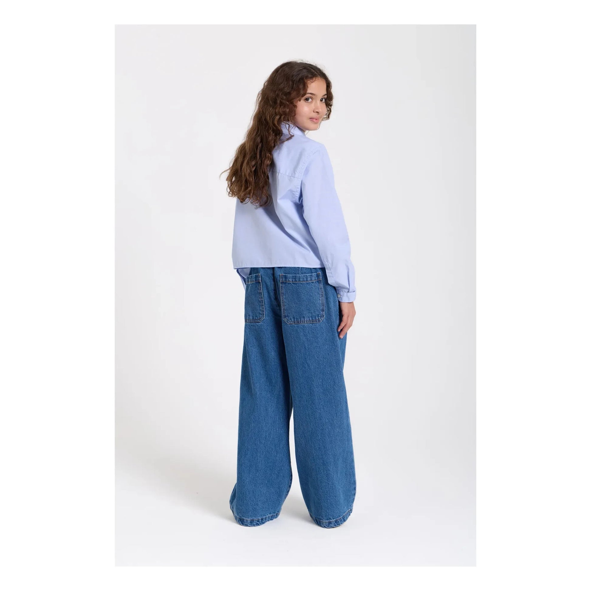 Smallable Kid - Jean Large Paloma | Denim blue