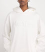 Cotton-Blend Logo Hoodie WHITE