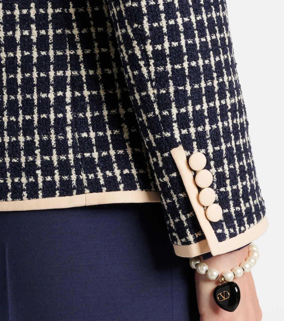 Valentino - Wool and cotton-blend bouclé jacket