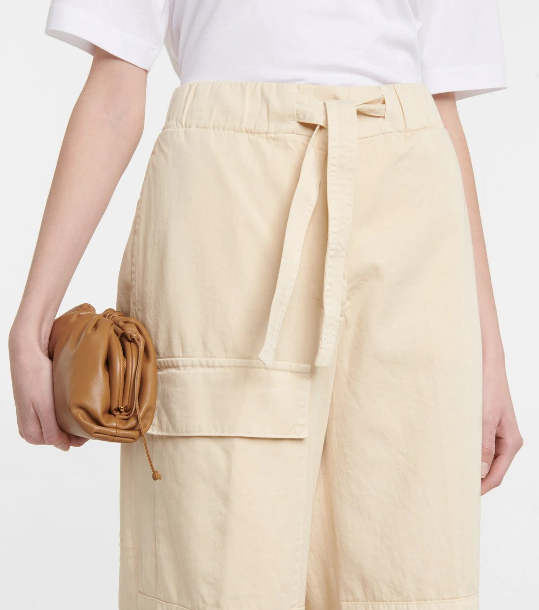 Dries Van Noten - Cotton wide-leg high-rise cropped pants