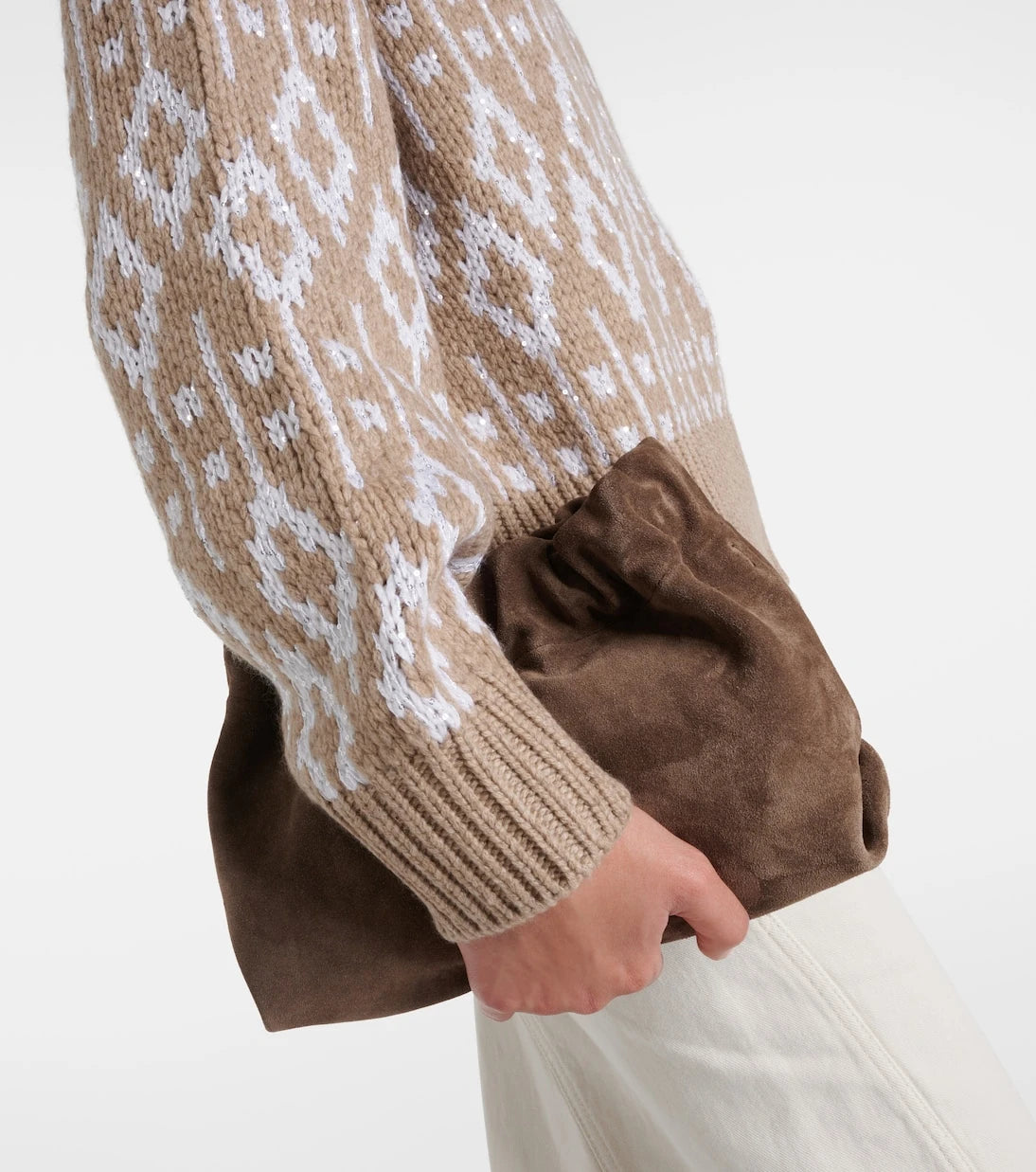 Brunello Cucinelli - Jacquard cashmere sweater
