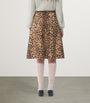 Valentino Beige Wool Printed Mini Skirt