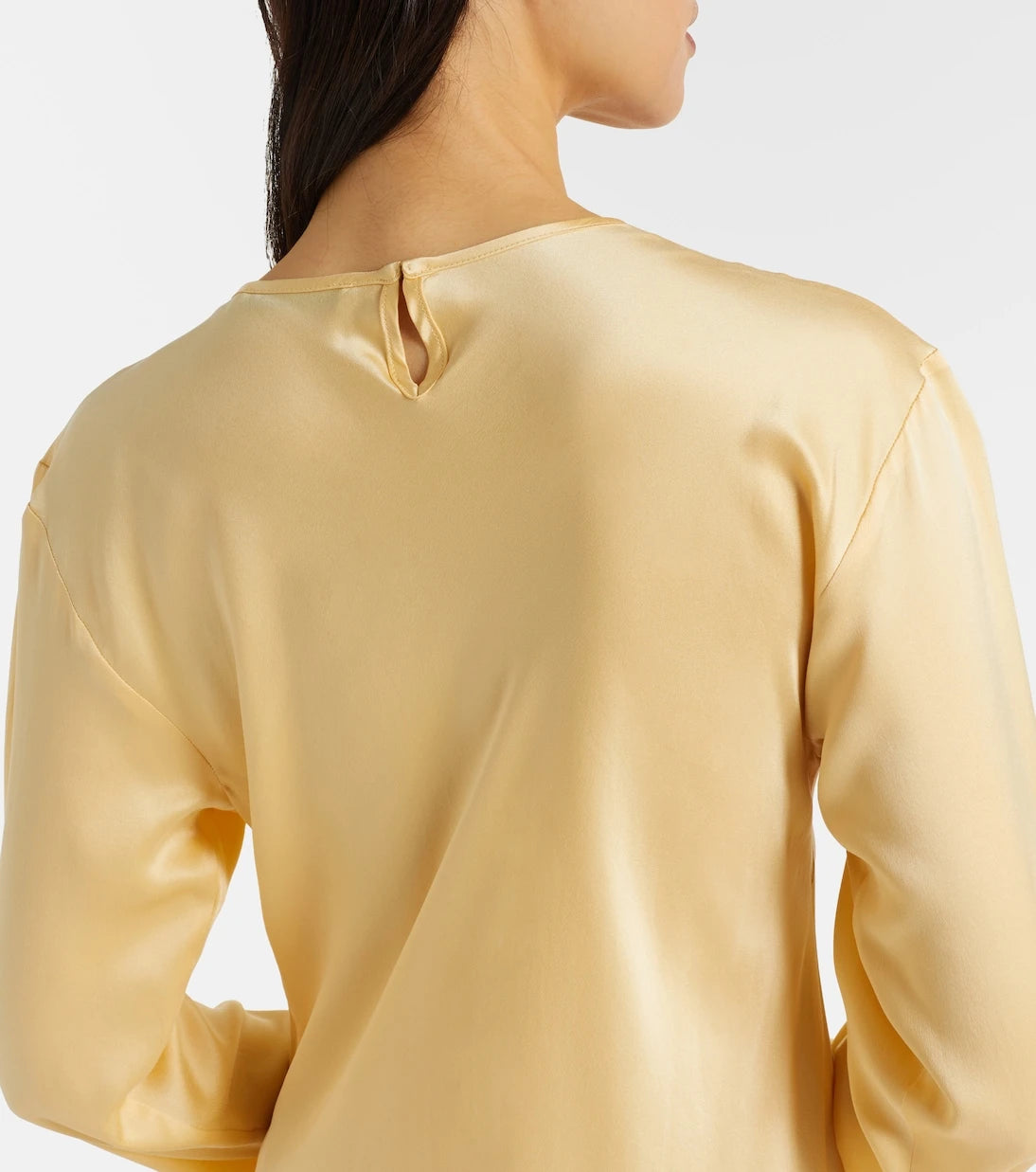 Asceno - Salina silk charmeuse midi dress