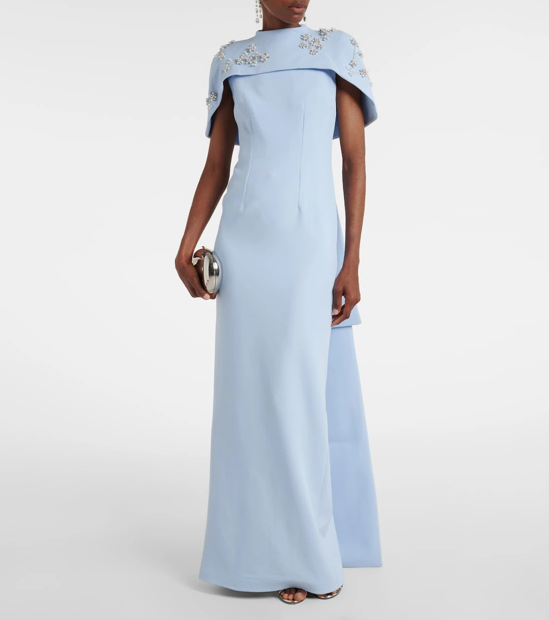 Safiyaa - Embellished caped gown