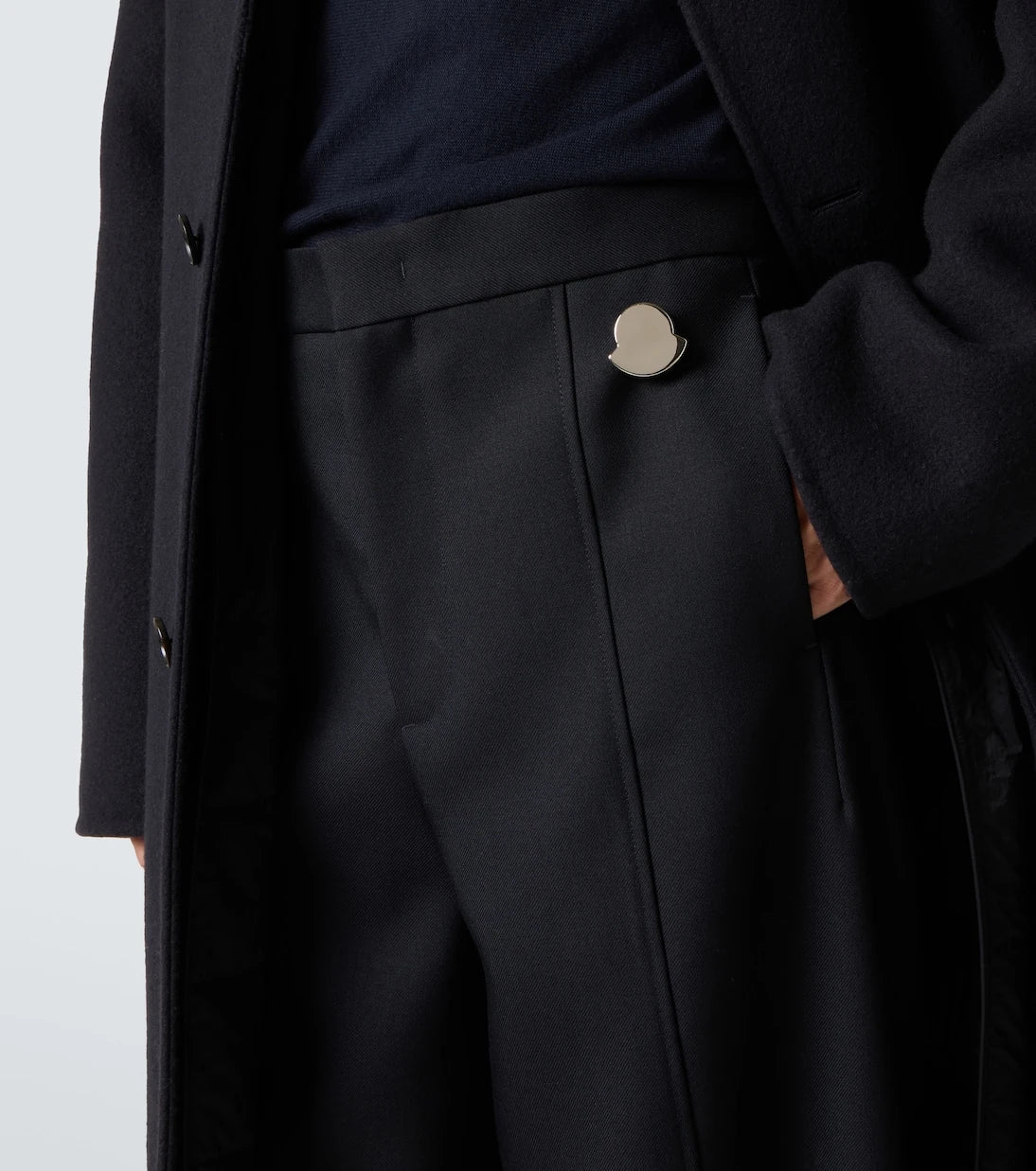 Moncler Genius - + Jil Sander wool wide-leg pants