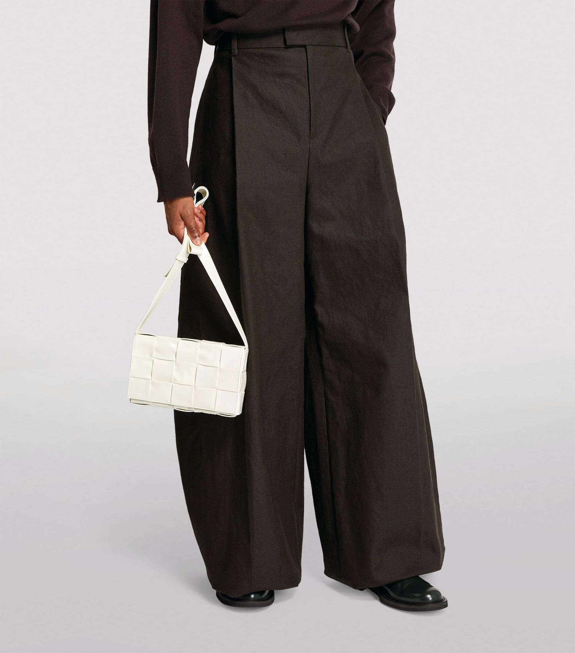 Bottega Veneta Leather Intreccio Cassette Cross-Body Bag