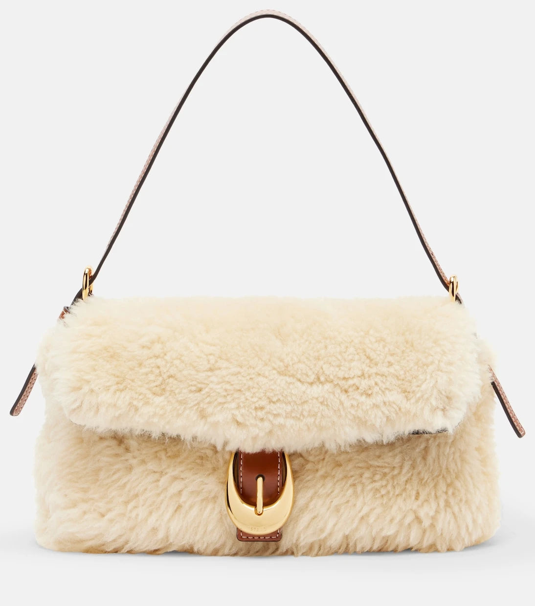 Staud - Harlow shearling shoulder bag